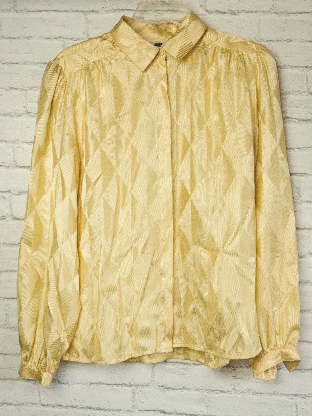 Vintage Silk Bellino Blouse (Yellow) - Picture 1 of 8
